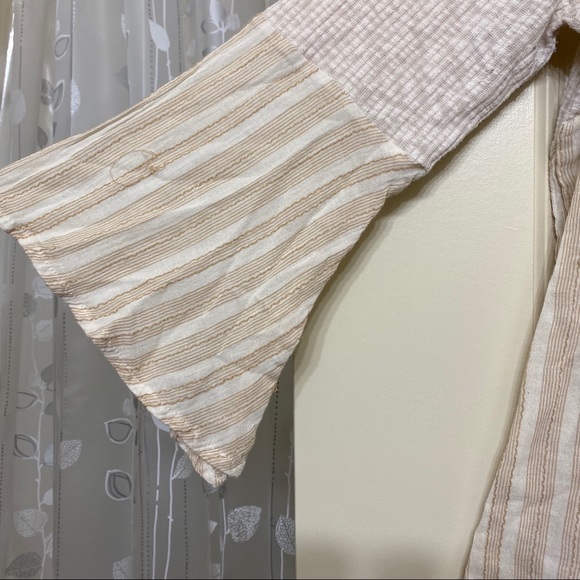 Striped bell sleeve babydoll top - Picture 3 of 3